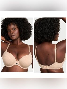 VICTORIA'S SECRET
Cotton Logo Hardware Perfect Shape Push-Up Bra size 36DDD